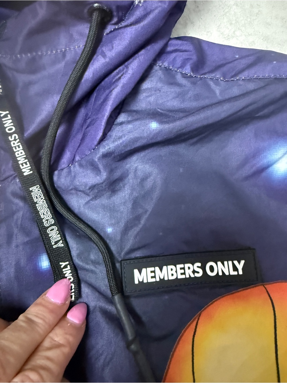 Space Jam windbreaker Members Only Tune Squad jacket Galaxy Hoodie - Picture 4 of 13